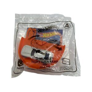 McDonalds Happy Meal Toy Hot Wheels D-Muscle Tight Turn Ramp Toy Set 4 New